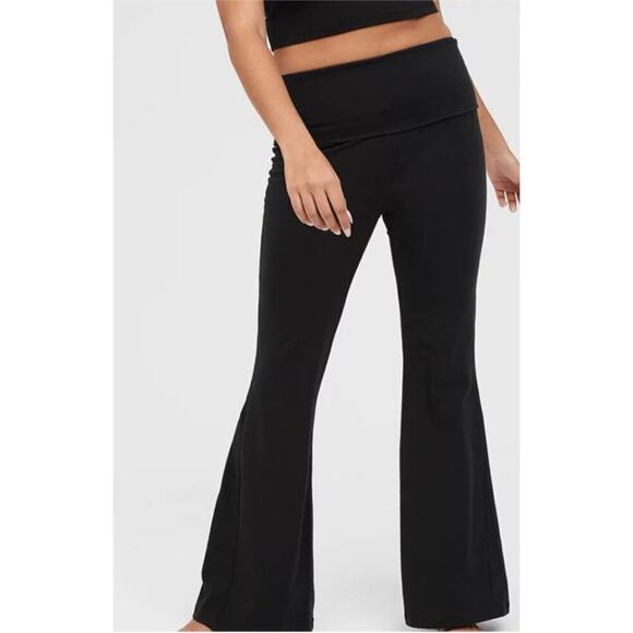 NWT Offline By Aerie OG Super Flare Fold Over Legging Hi-Rise Size Small Short - Picture 1 of 6